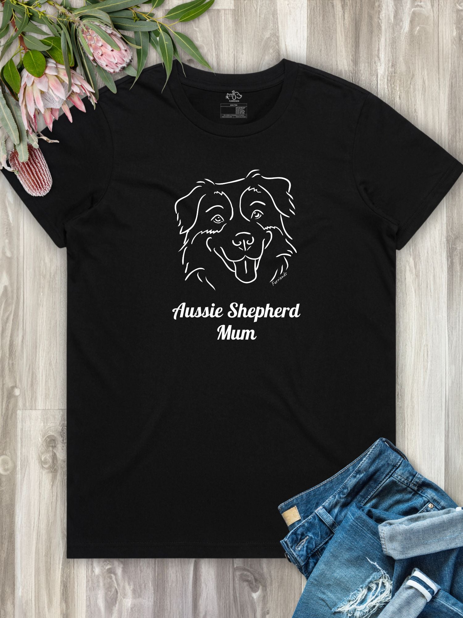 Aussie Shepherd Mum Regular Fit T-shirt
