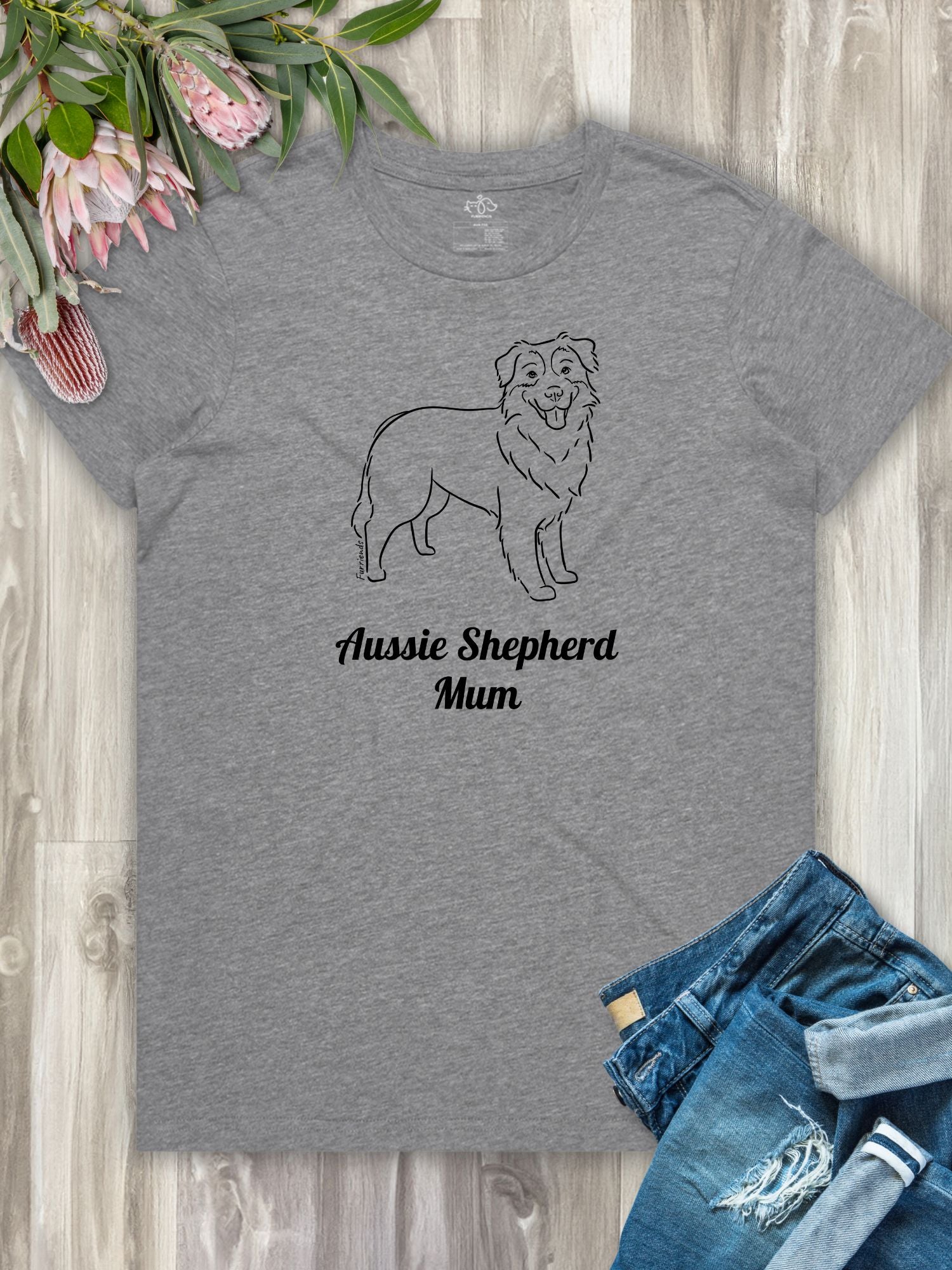 Aussie Shepherd Mum Regular Fit T-shirt