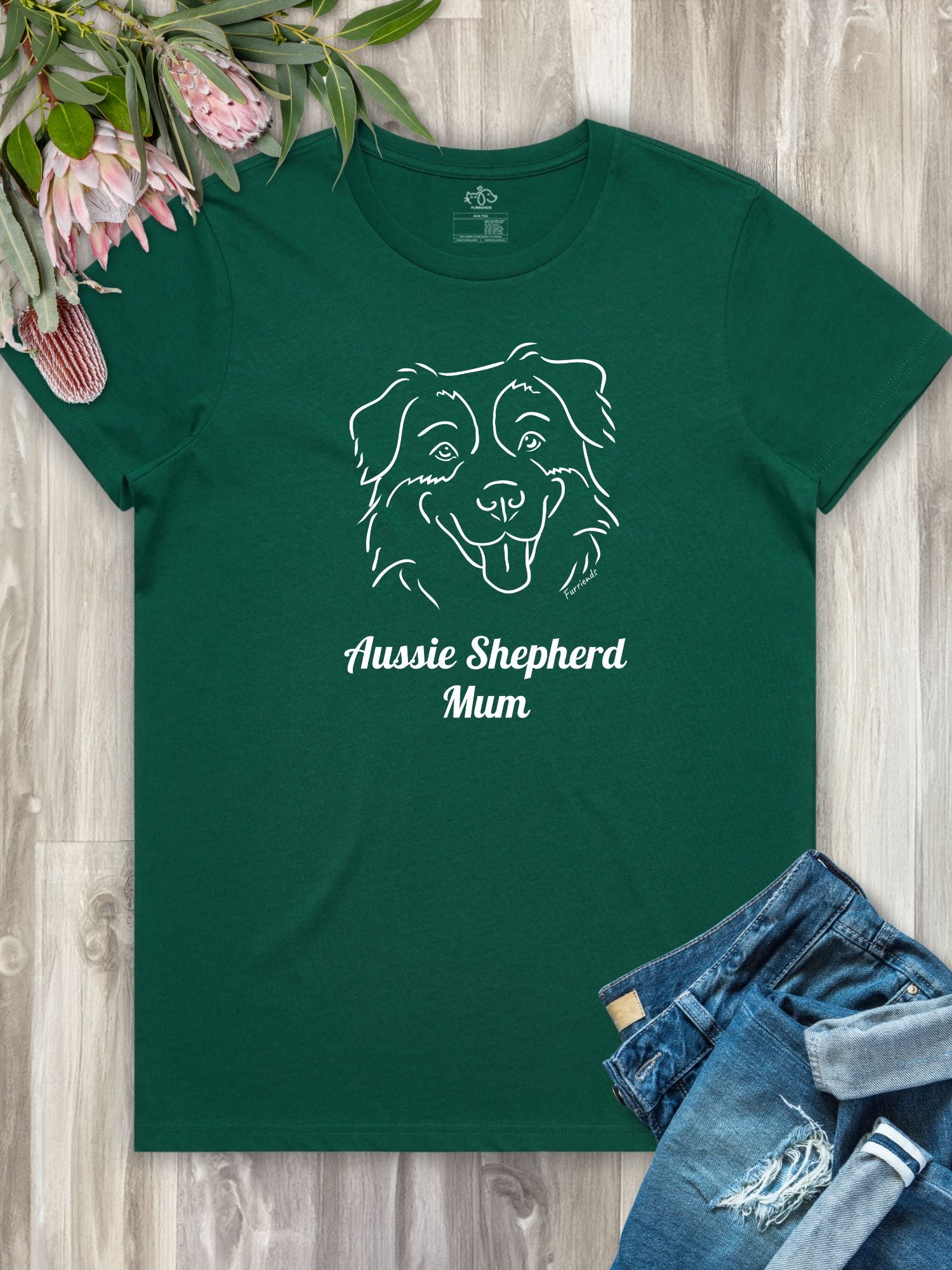 Aussie Shepherd Mum Regular Fit T-shirt