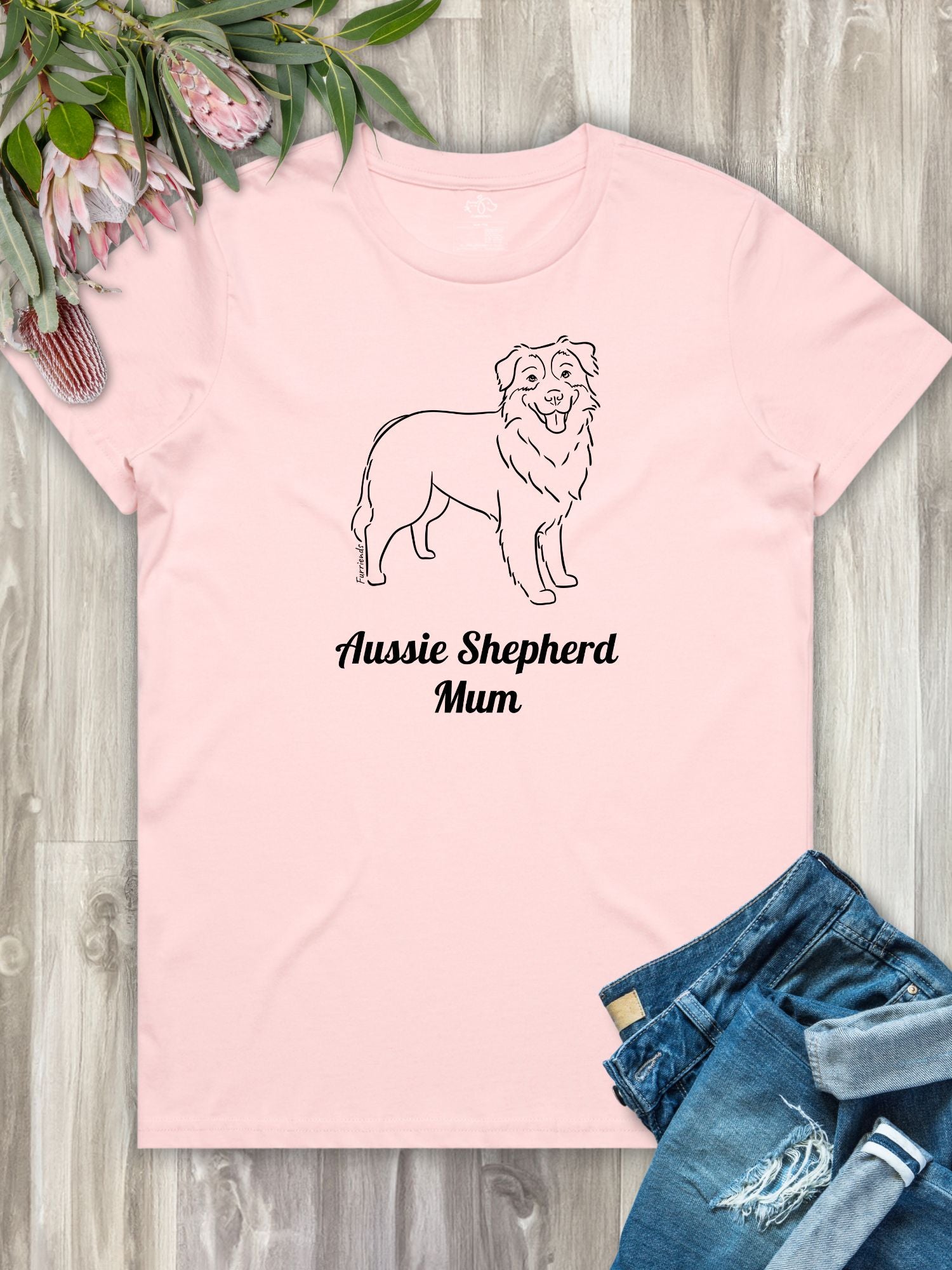 Aussie Shepherd Mum Regular Fit T-shirt