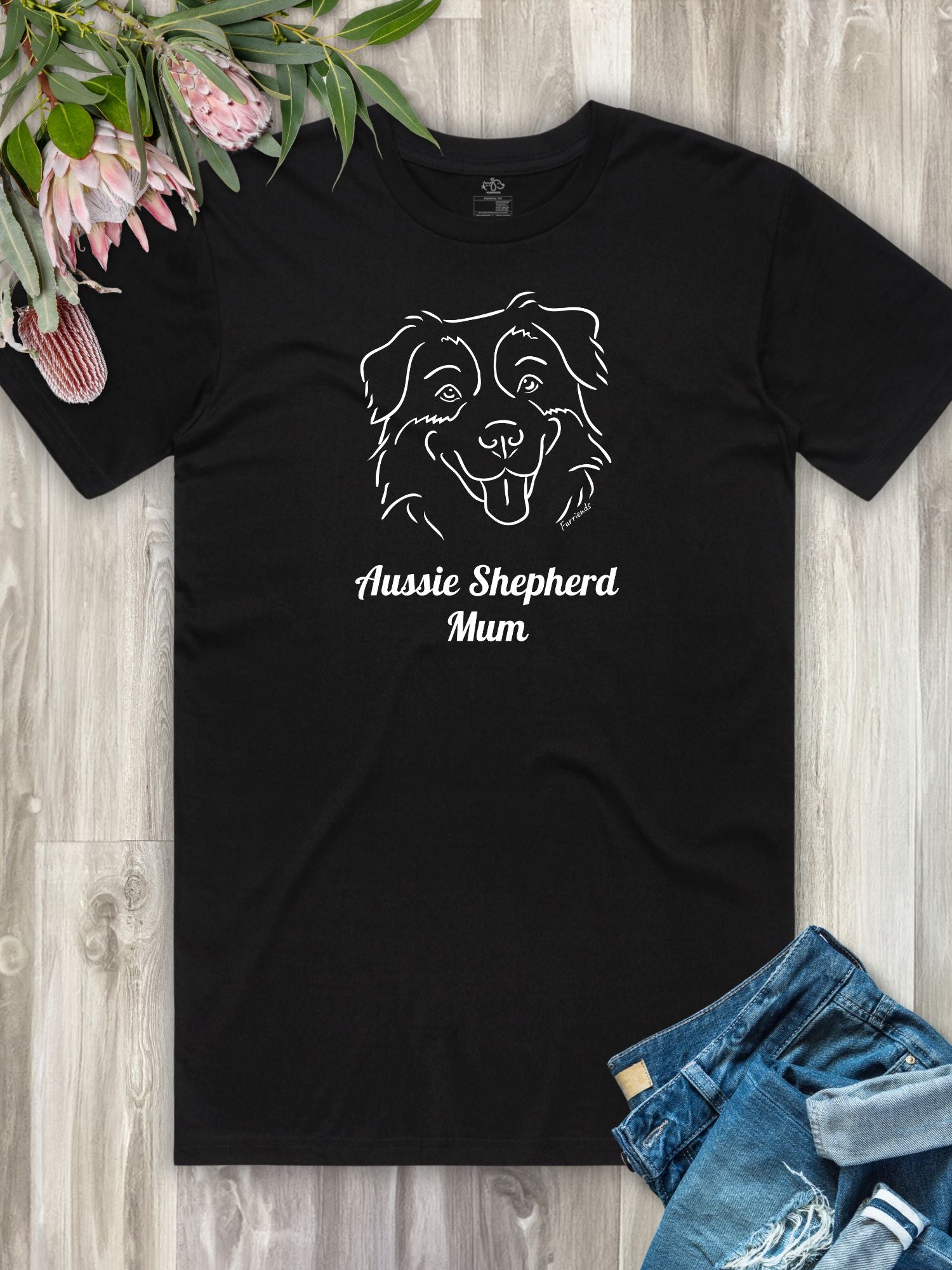 Aussie Shepherd Mum Regular Fit T-shirt