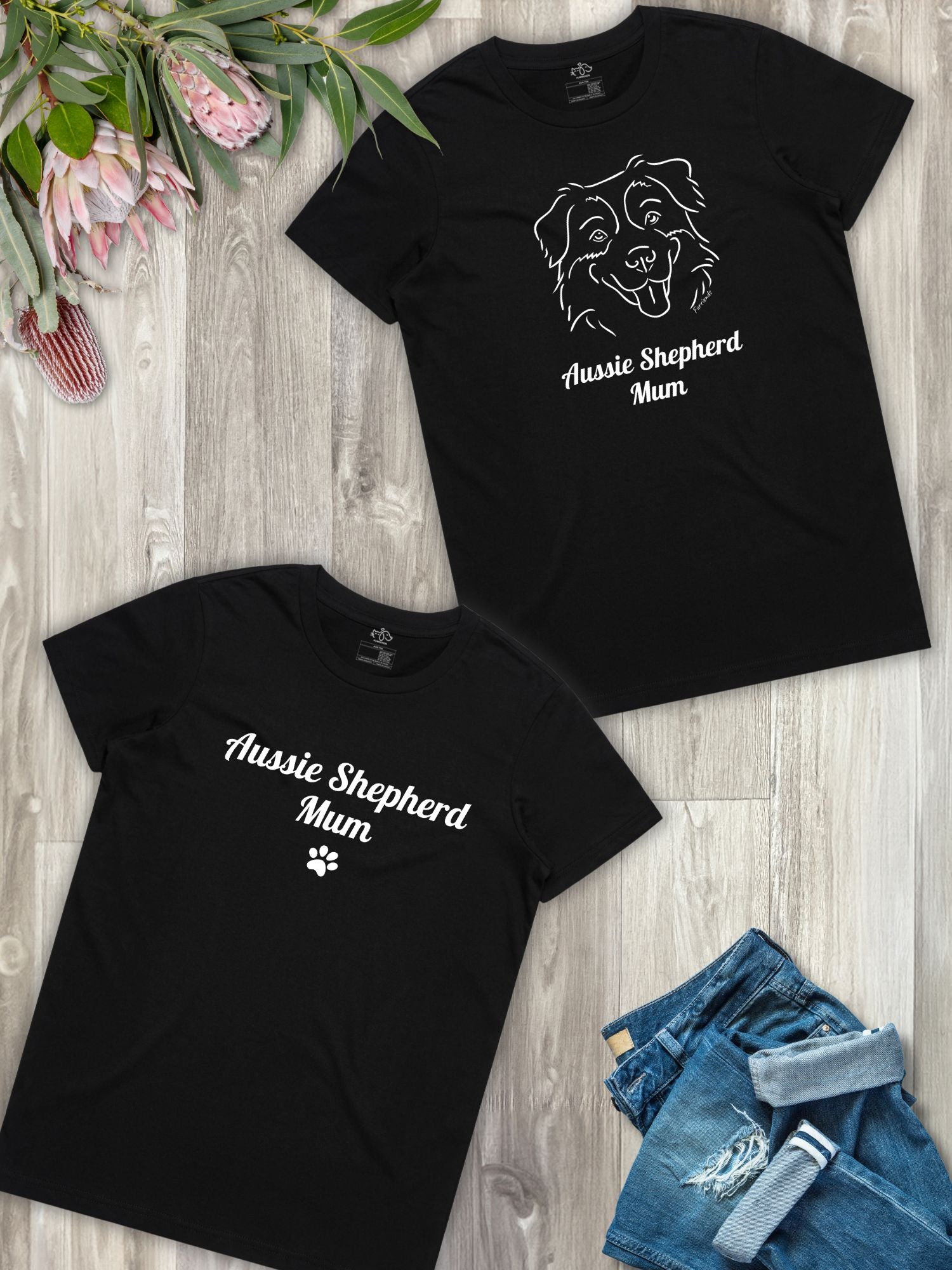 Aussie Shepherd Mum Regular Fit T-shirt