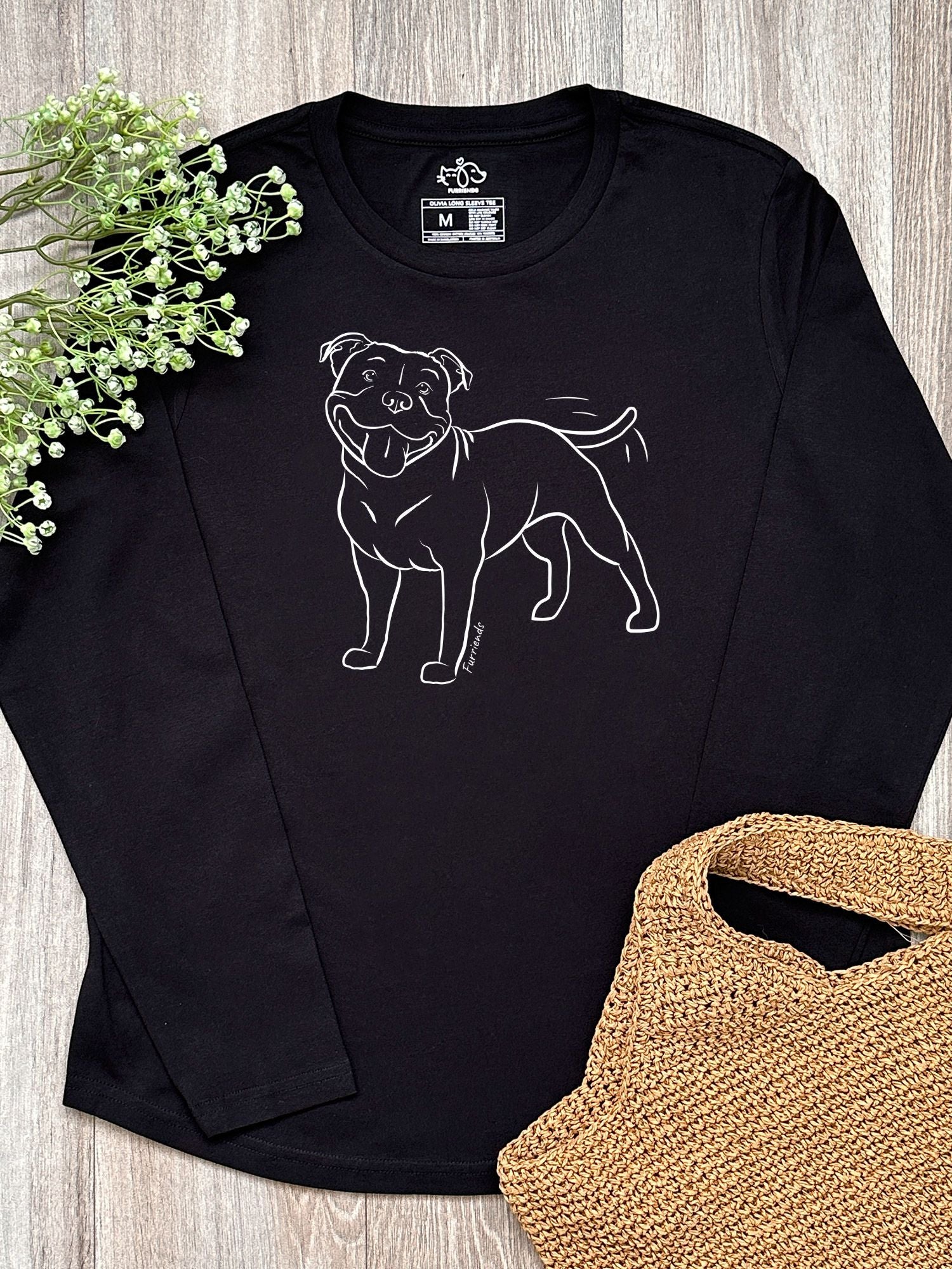 Staffordshire Bull Terrier Olivia Women's Long Sleeve T-Shirt
