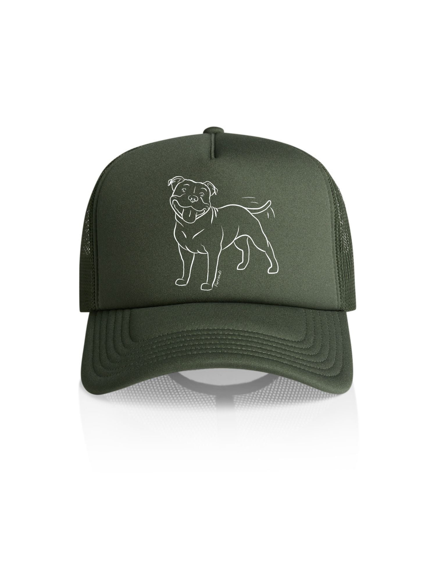 Staffordshire Bull Terrier Foam Trucker Cap