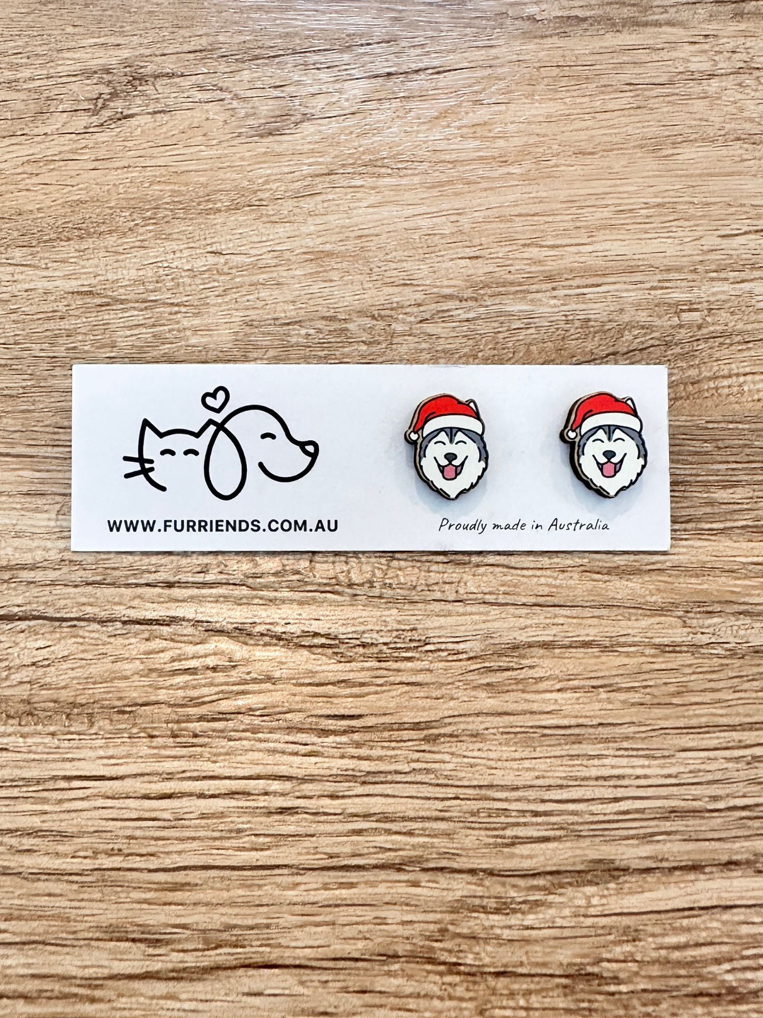 Husky Christmas Edition ColourPop Stud Earrings