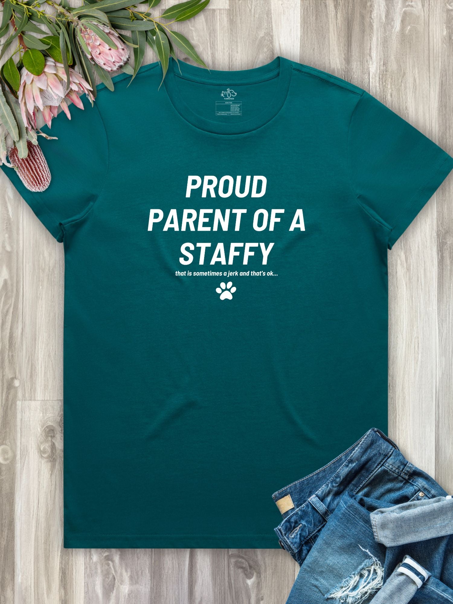 Proud Parent Of A Staffy Regular Fit T-Shirt