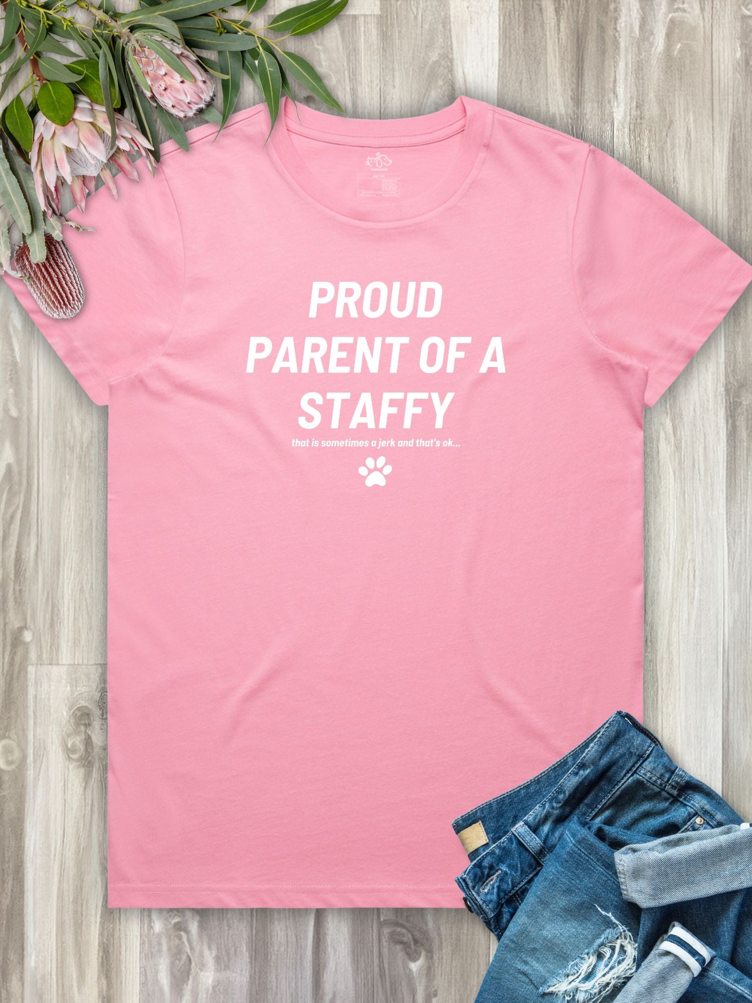Proud Parent Of A Staffy Regular Fit T-Shirt