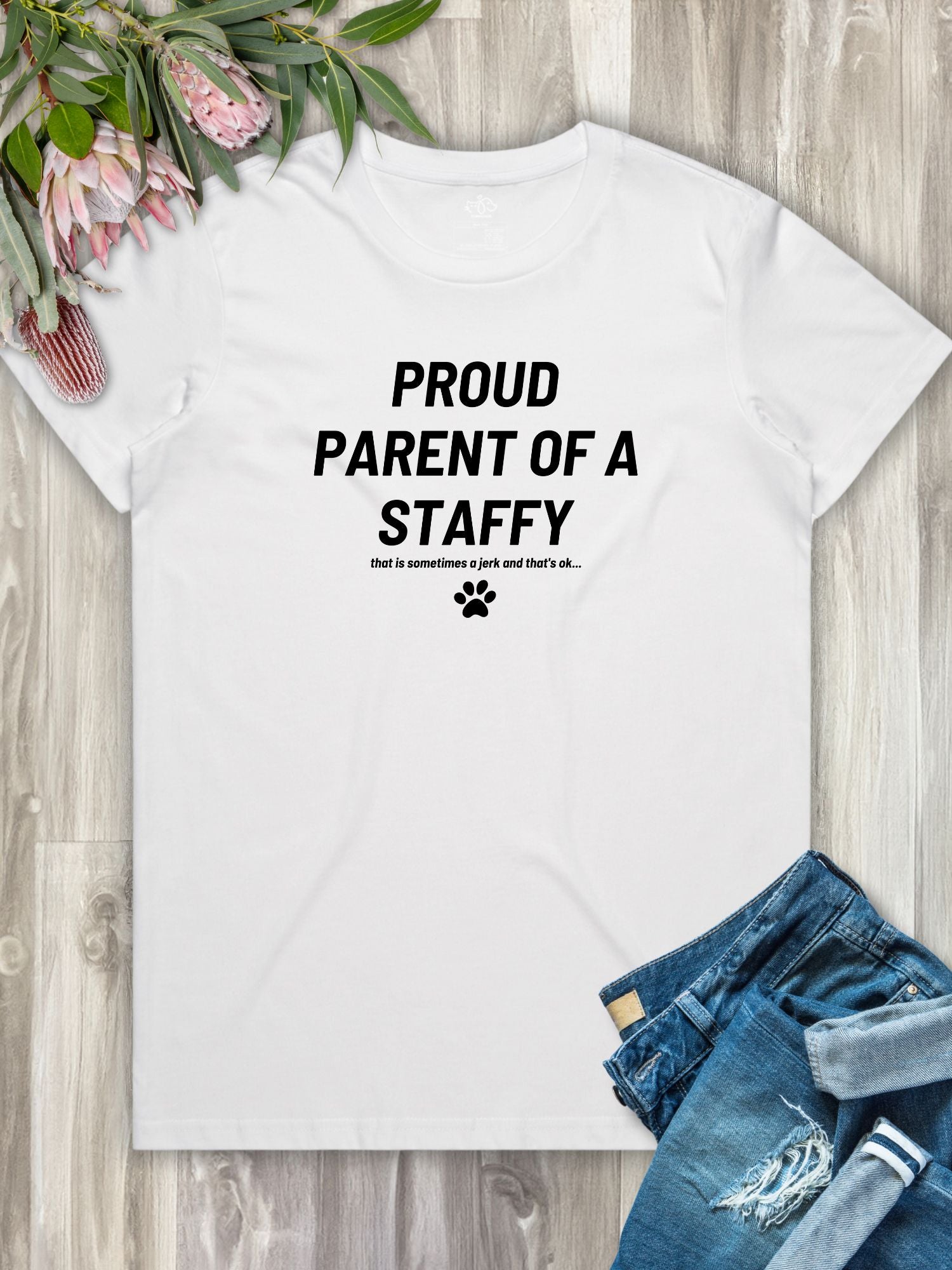 Proud Parent Of A Staffy Regular Fit T-Shirt
