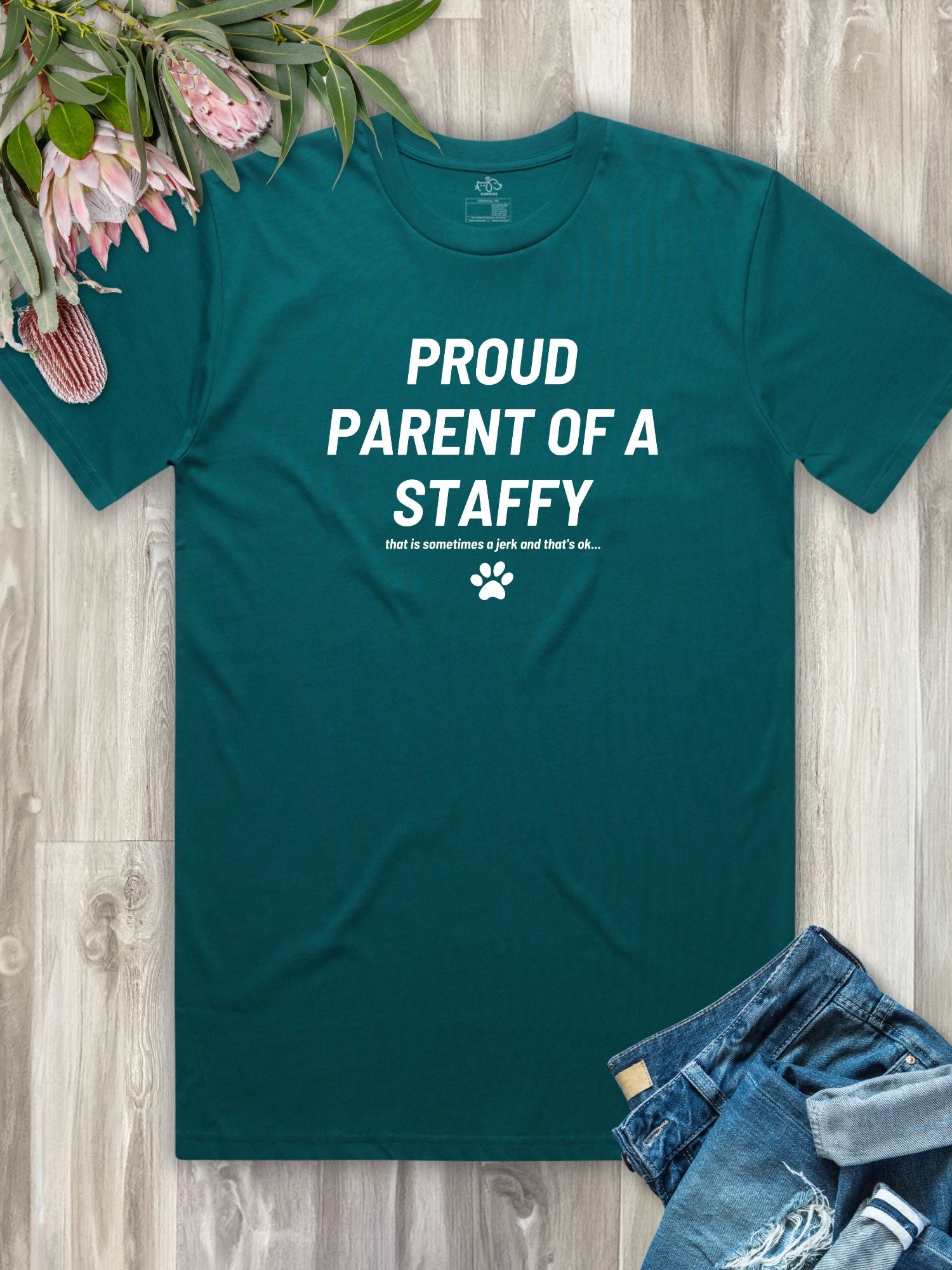 Proud Parent Of A Staffy Regular Fit T-Shirt