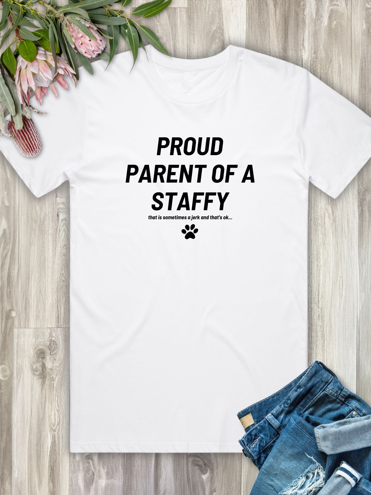 Proud Parent Of A Staffy Regular Fit T-Shirt
