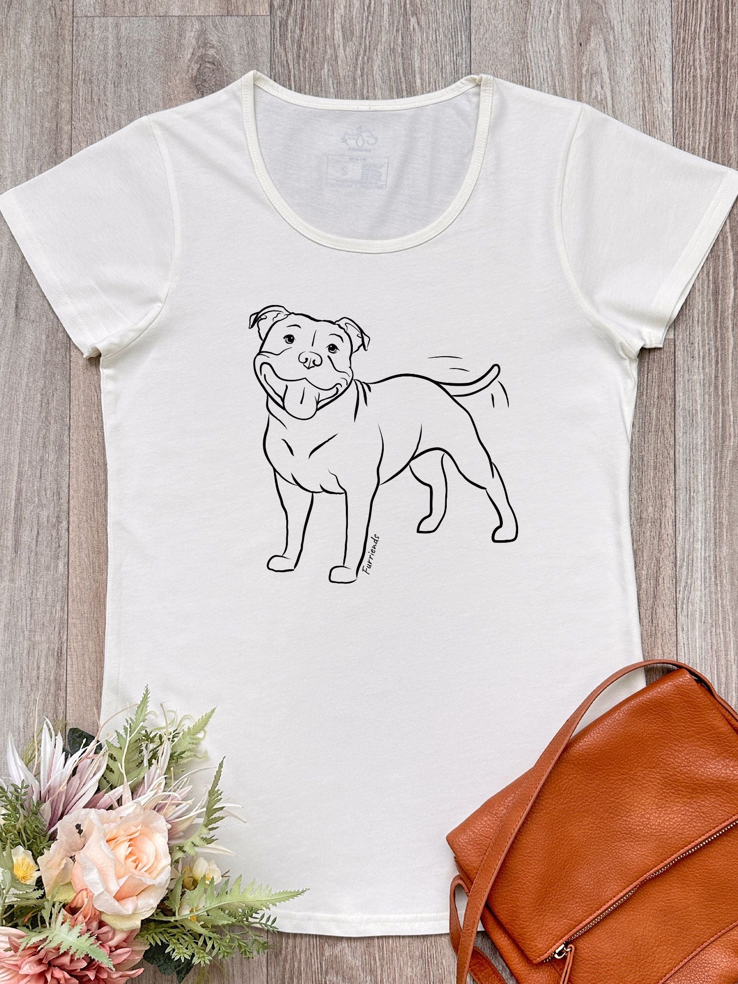 Staffordshire Bull Terrier Remi Women's Scoop Neck T-Shirt