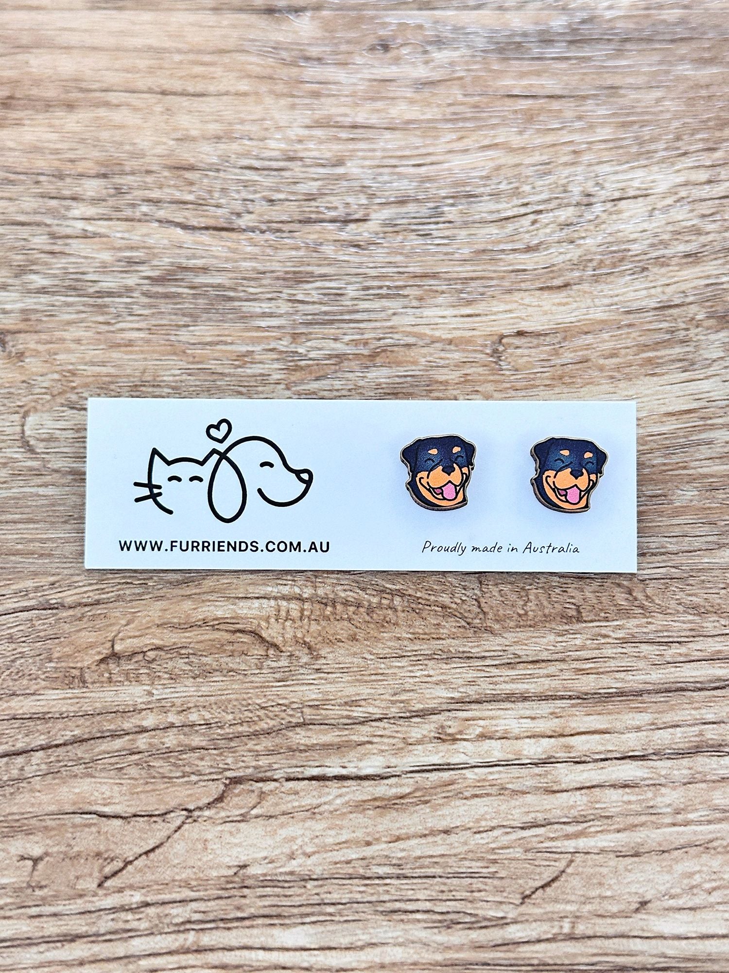 Rottweiler ColourPop Stud Earrings