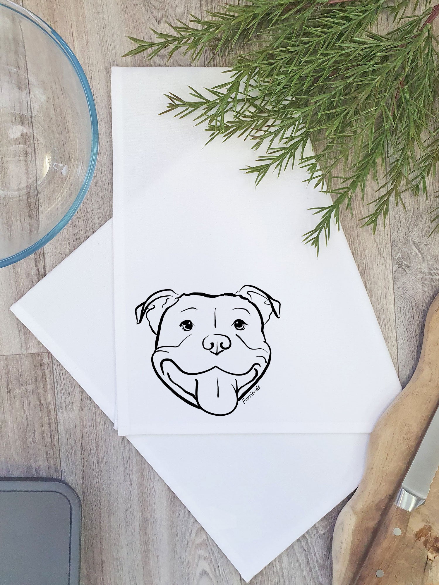 Staffordshire Bull Terrier Tea Towel