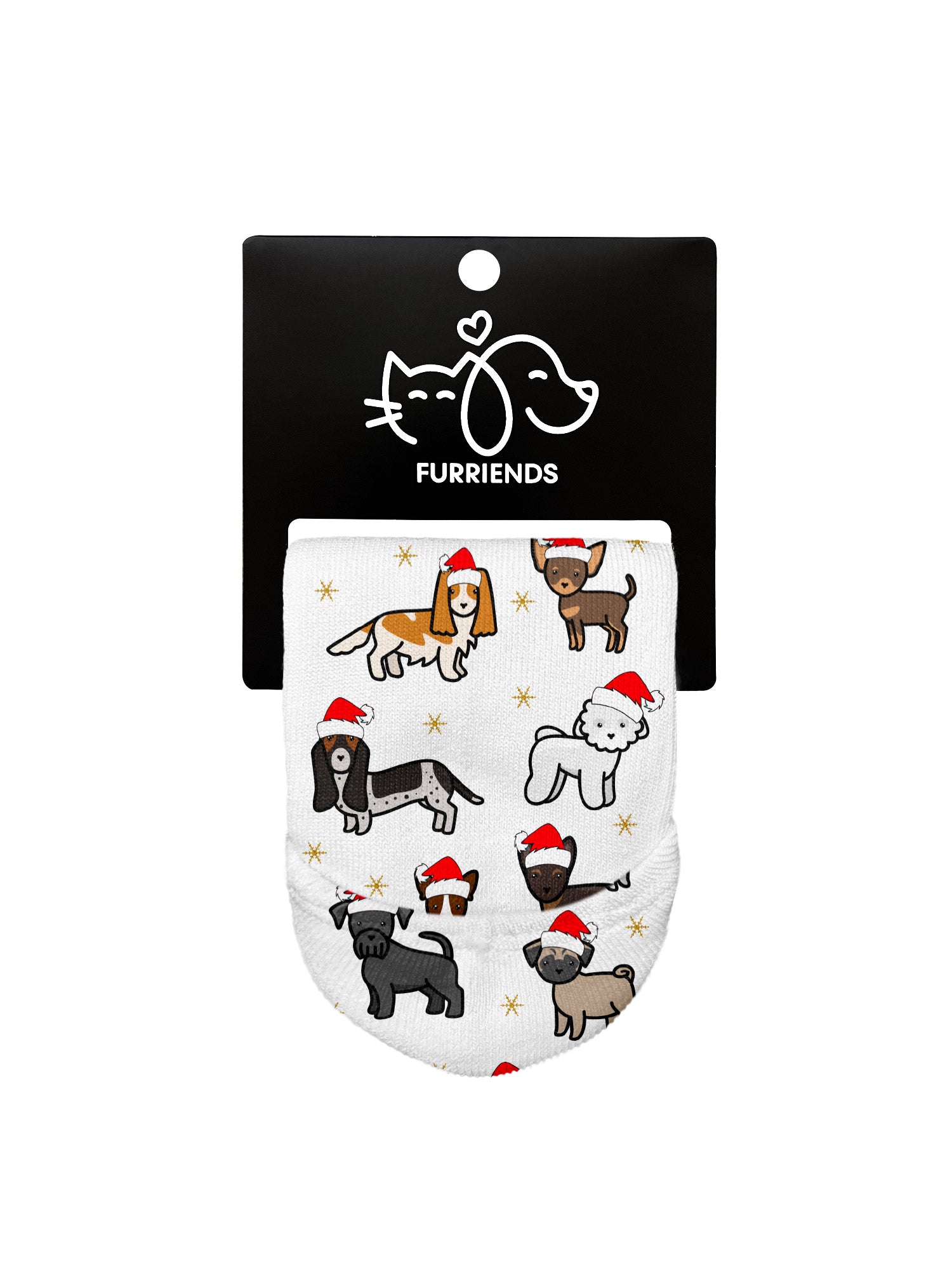 Merry Woofmas Tree No Show Socks