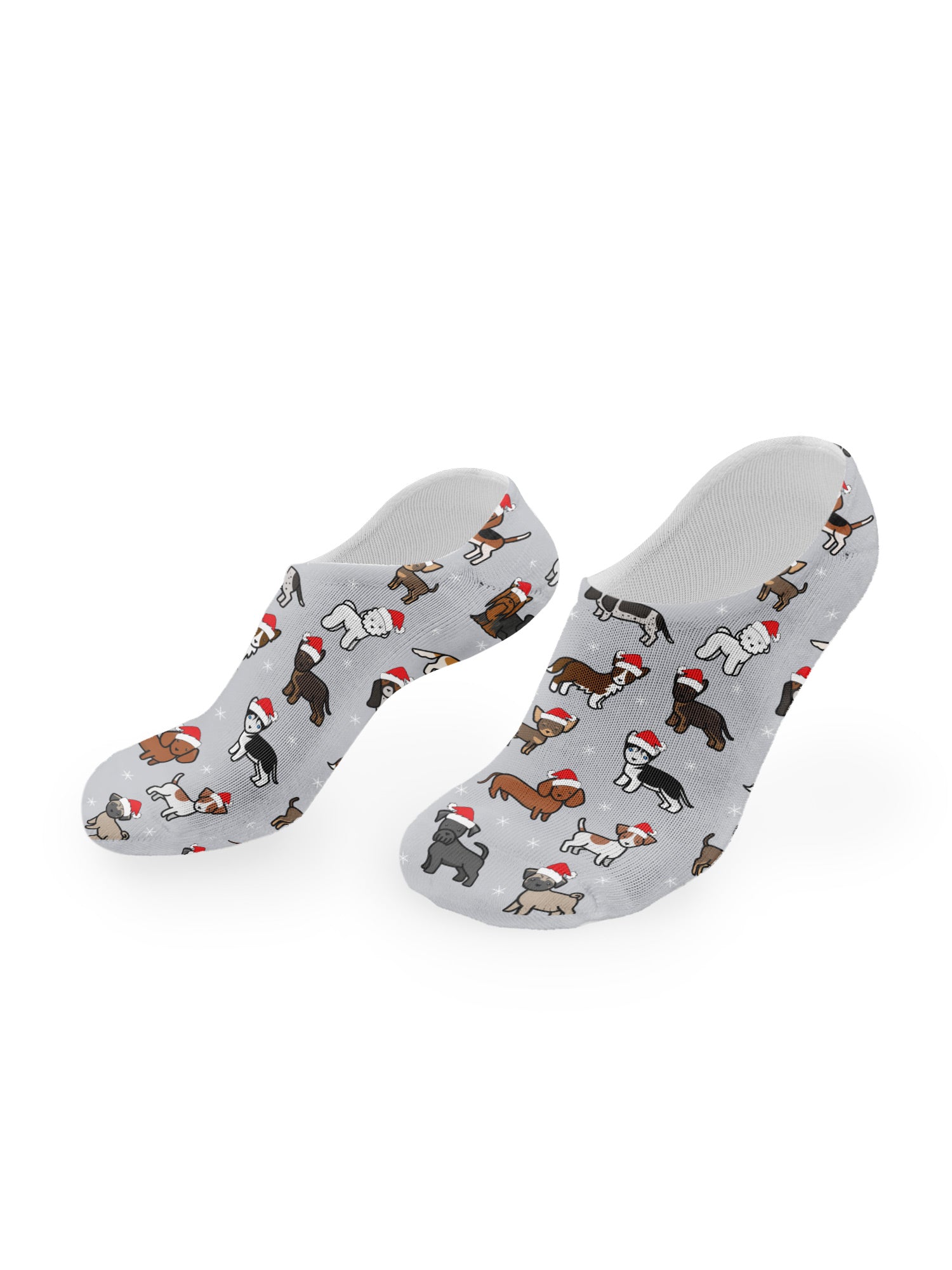 Merry Woofmas Tree No Show Socks