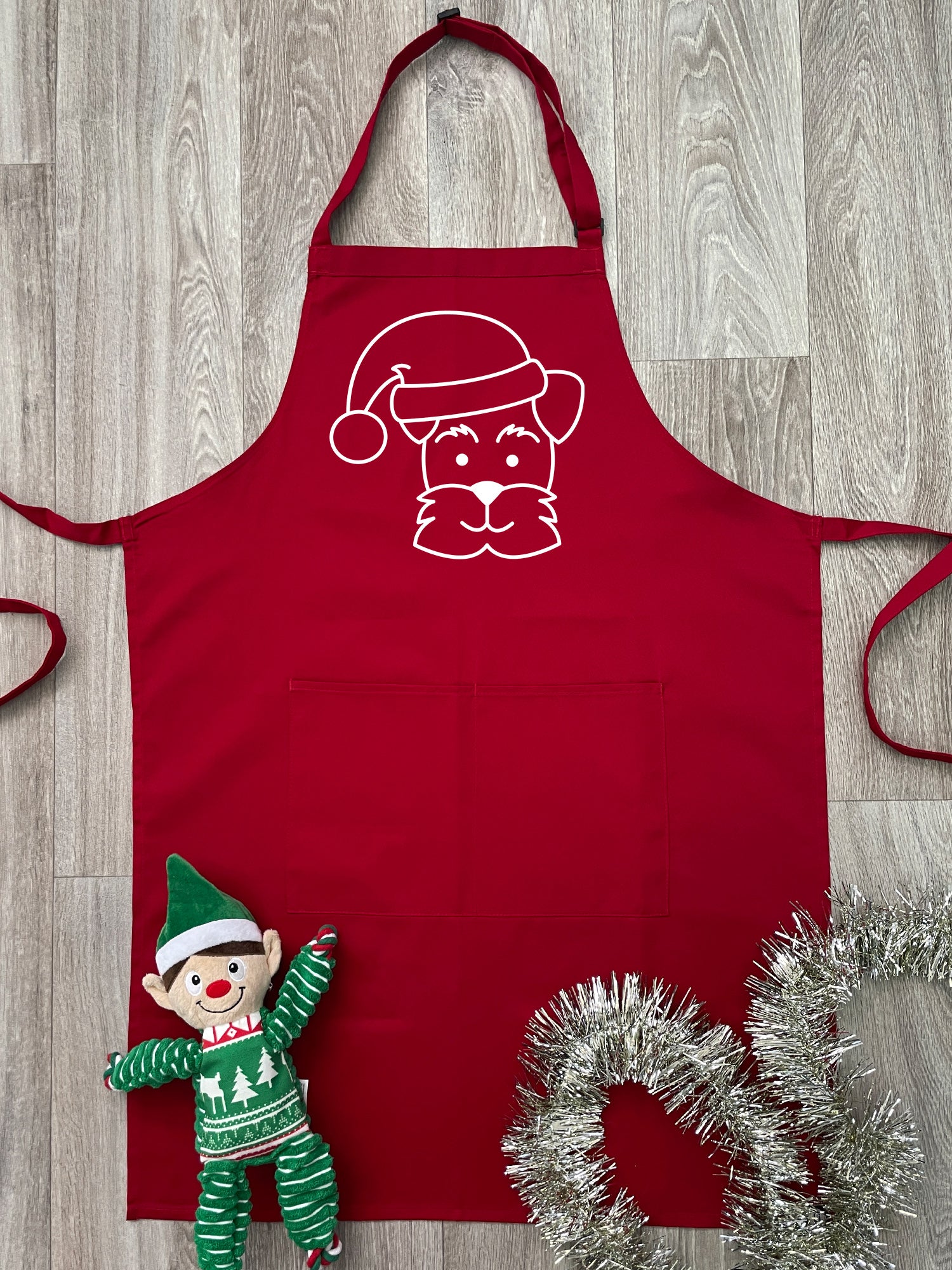 Eggnog The Dog Bib Apron