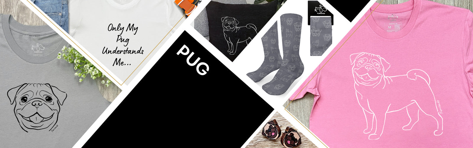 Shop Pug T-shirt, Gifts & Accessories for Pug Lovers