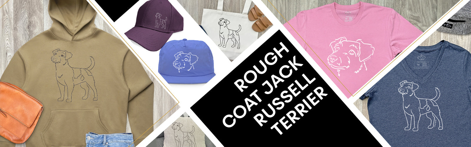 Shop Rough Coat Jack Russell Terrier Tshirts, Gifts & Accessories for Scruffy JRT Lovers