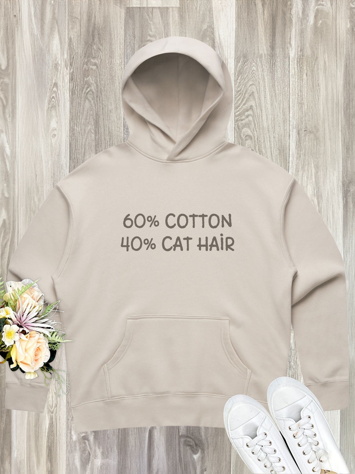 "60% Cotton, 40% Cat Hair" Women's Comfort Hood
