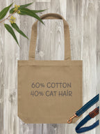 "60% Cotton, 40% Cat Hair" Edith Tote