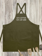 "60% Cotton, 40% Cat Hair" Jarrah Crossback Apron