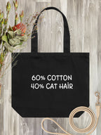 "60% Cotton, 40% Cat Hair" Stella Tote