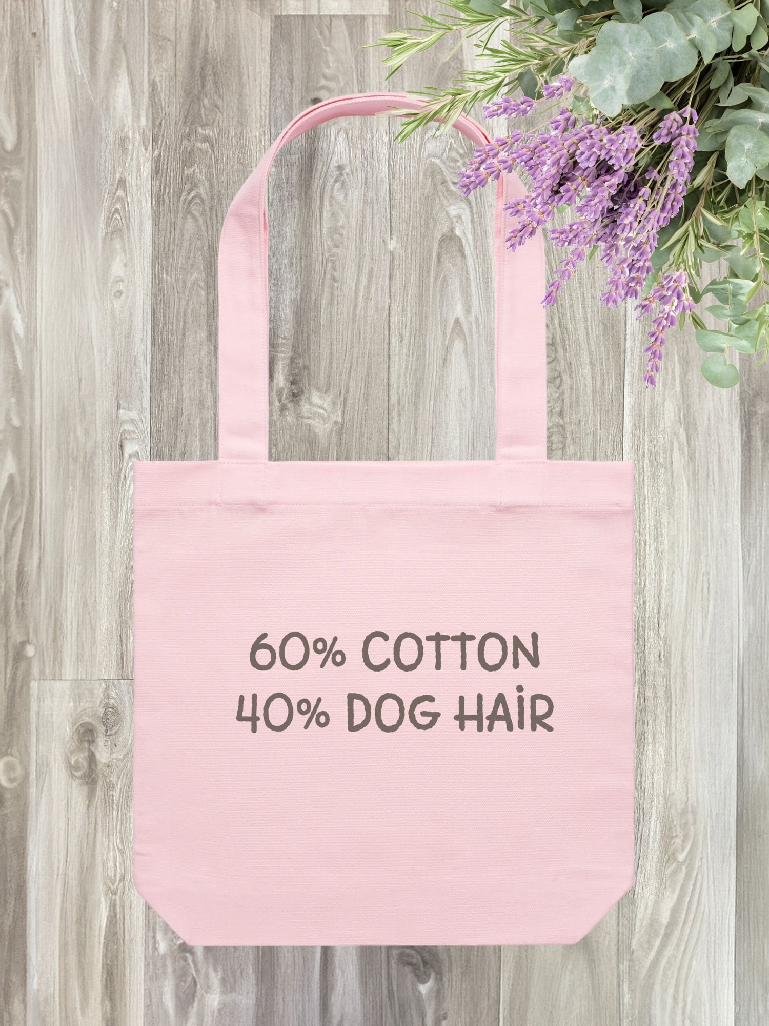 "60% Cotton, 40% Dog Hair" Edith Tote