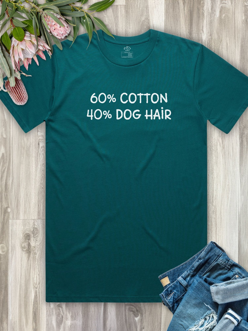 "60% Cotton, 40% Dog Hair" Essential Unisex Tee