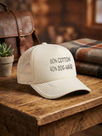 "60% Cotton, 40% Dog Hair" Foam Trucker Cap