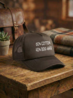 "60% Cotton, 40% Dog Hair" Foam Trucker Cap