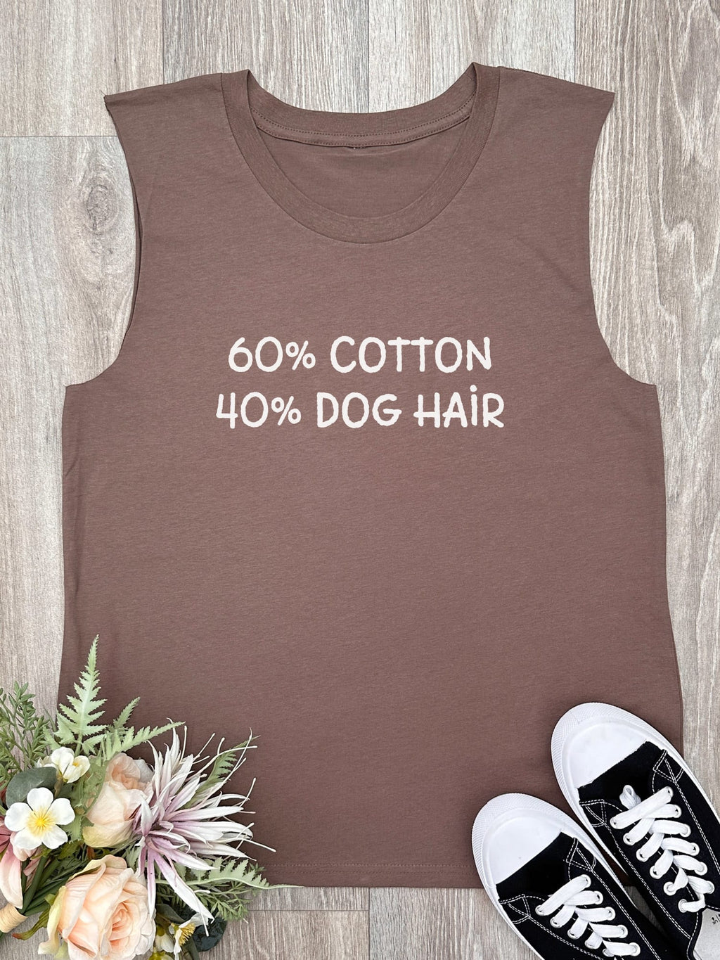 "60% Cotton, 40% Dog Hair" Marley Tank