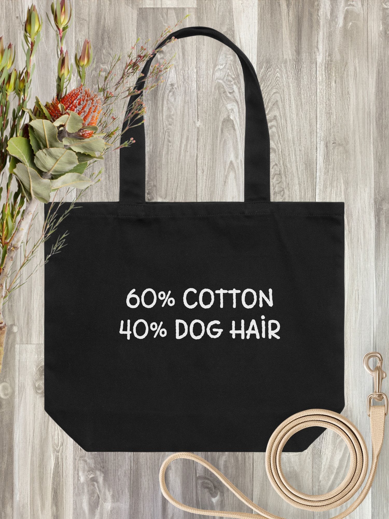 "60% Cotton, 40% Dog Hair" Stella Tote