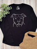 American Staffordshire Terrier Olivia Women's Long Sleeve T-Shirt