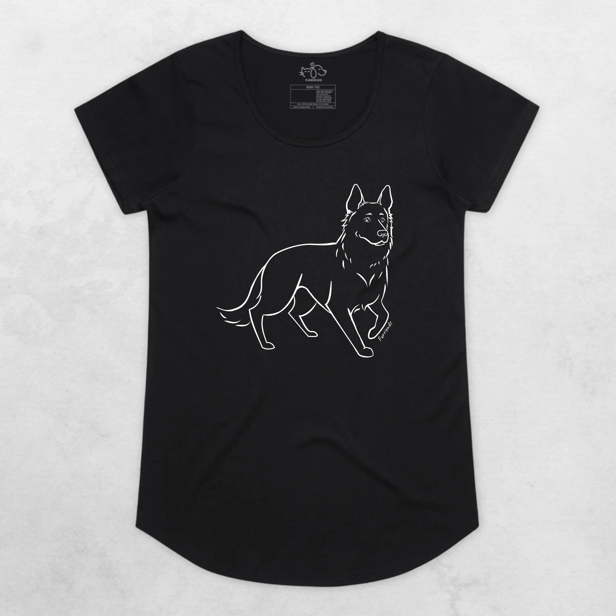 German Shepherd Remi Women's Scoop Neck T-Shirt