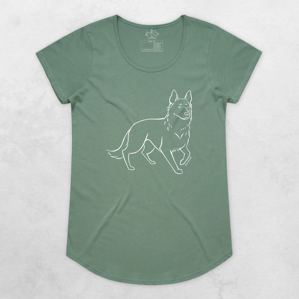 German Shepherd Remi Women's Scoop Neck T-Shirt