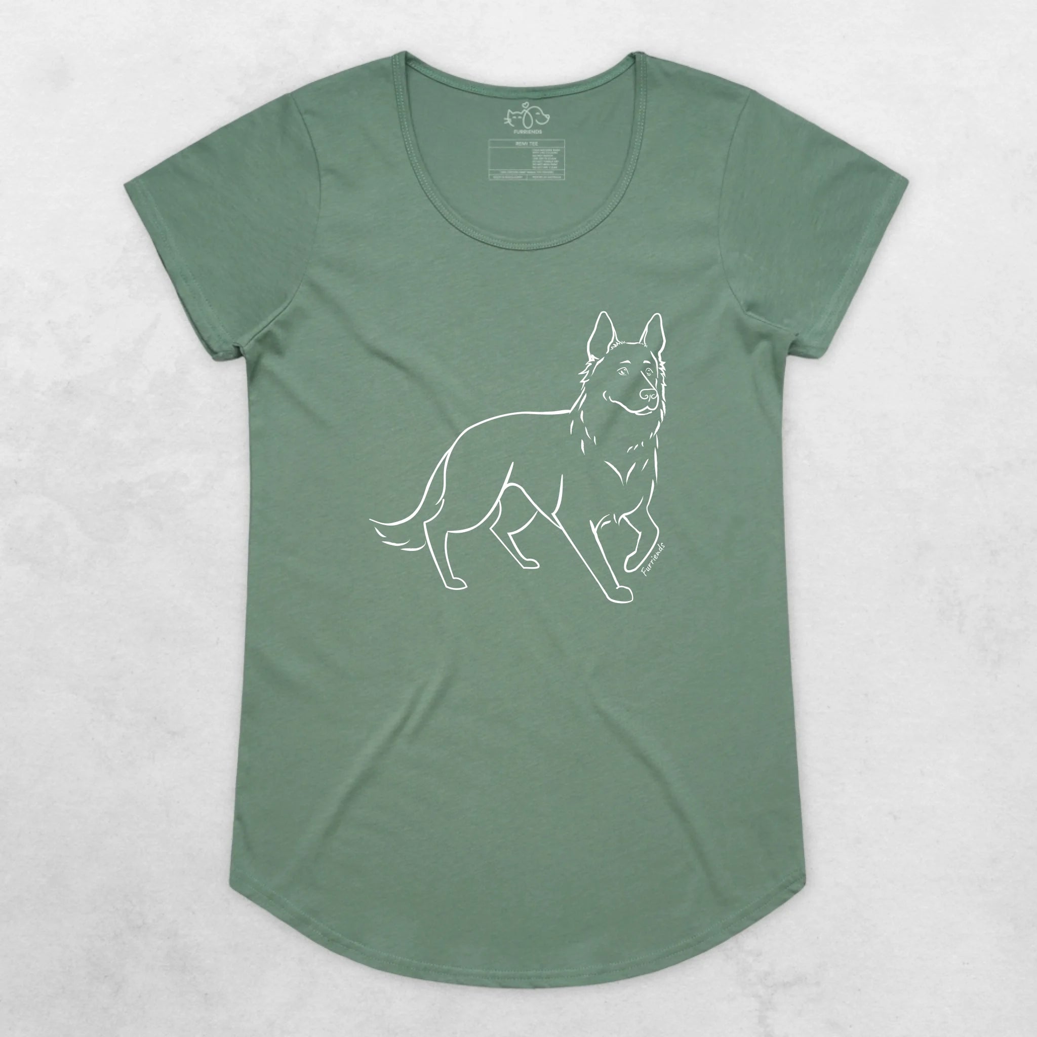 German Shepherd Remi Women's Scoop Neck T-Shirt