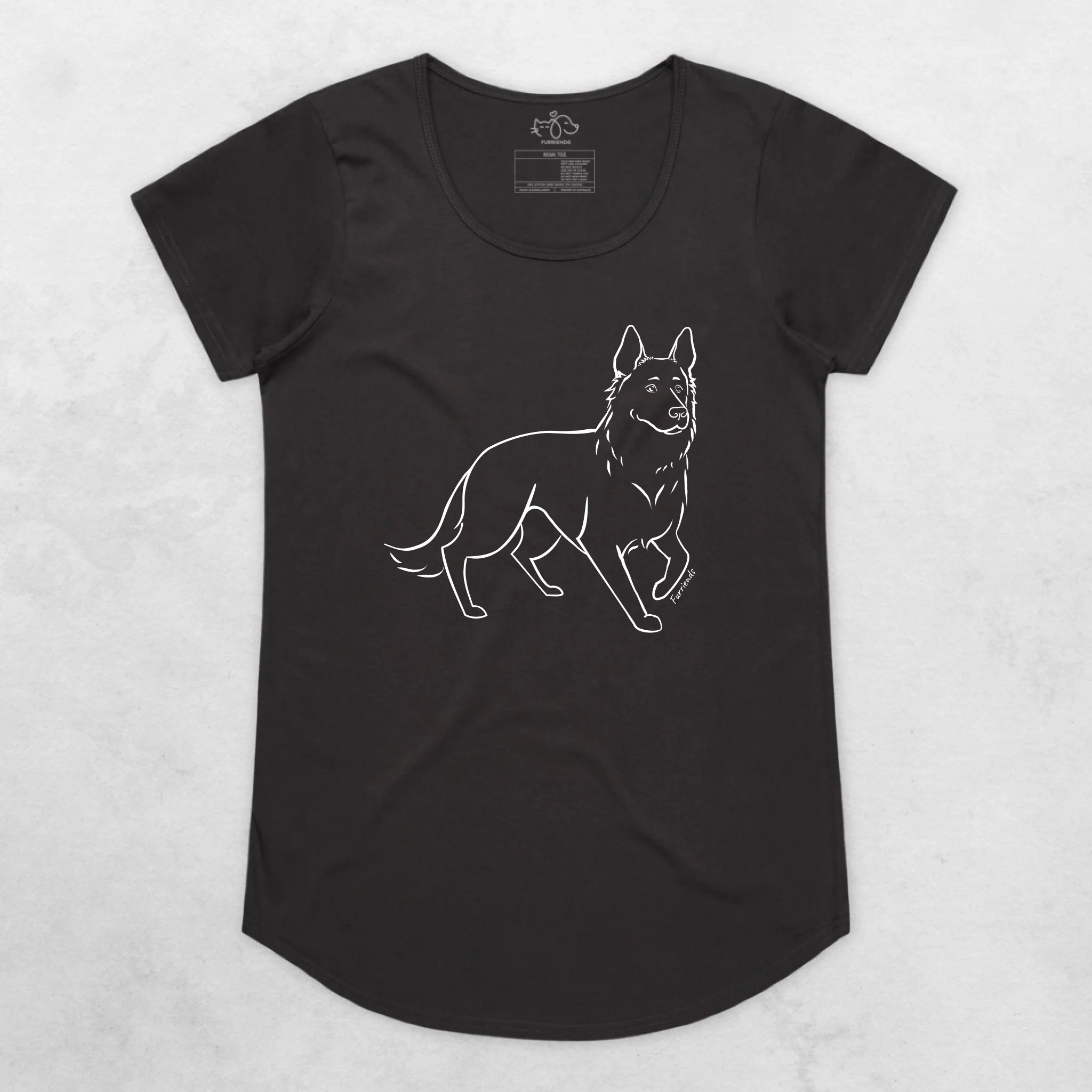 German Shepherd Remi Women's Scoop Neck T-Shirt
