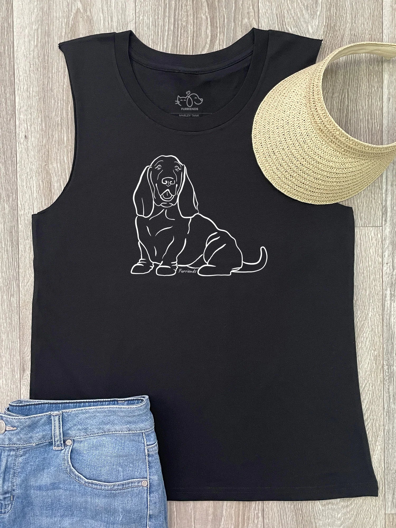Basset Hound Tank Top