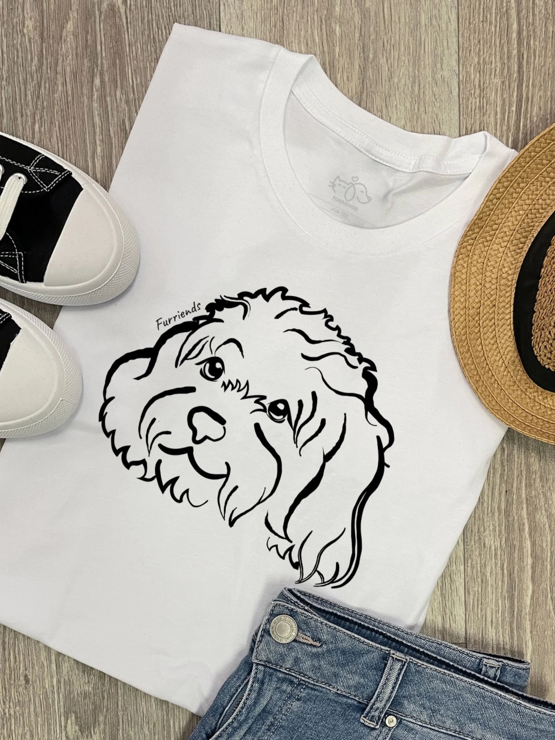 Ava-Tees-Flat-Lays-White-Cavoodle-Head