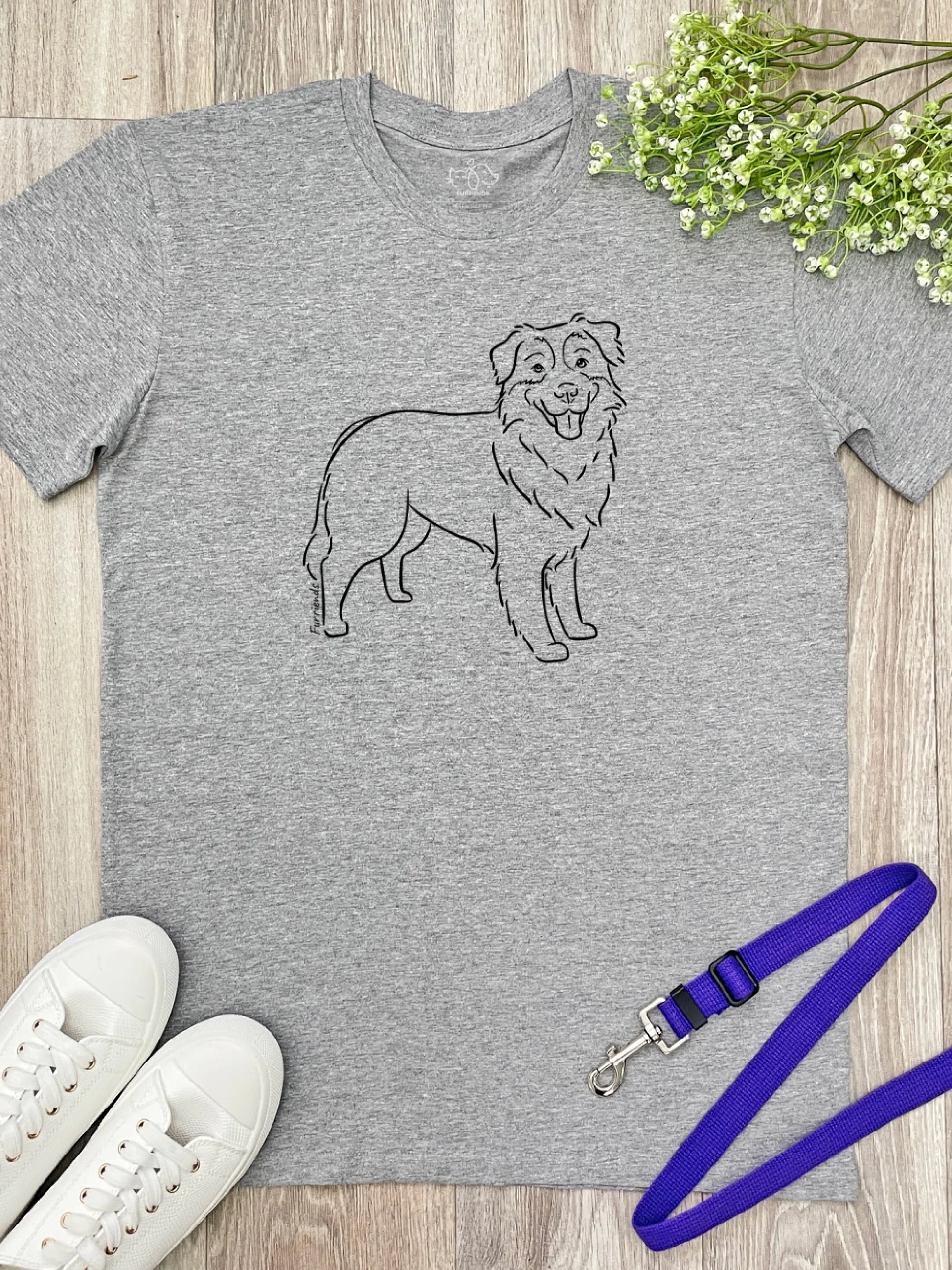 Essential-Tees-Flat-Lays-Grey-AustralianShepherd