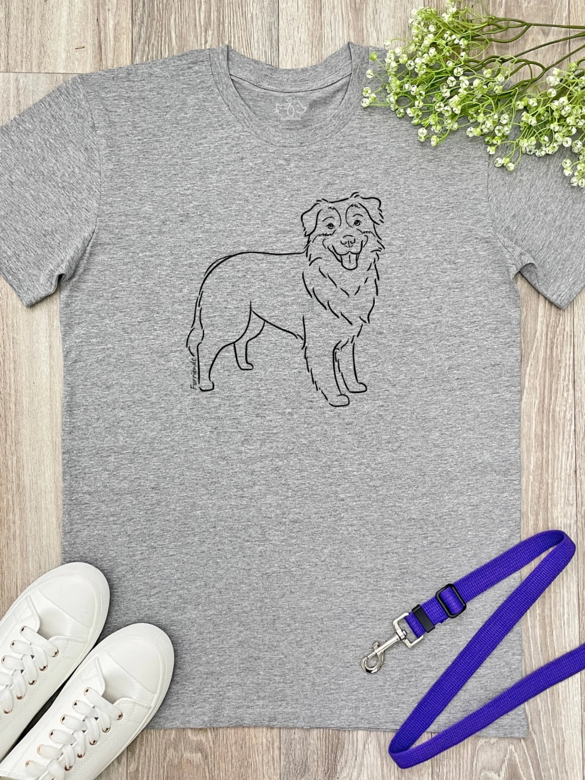 Essential-Tees-Flat-Lays-Grey-AustralianShepherd