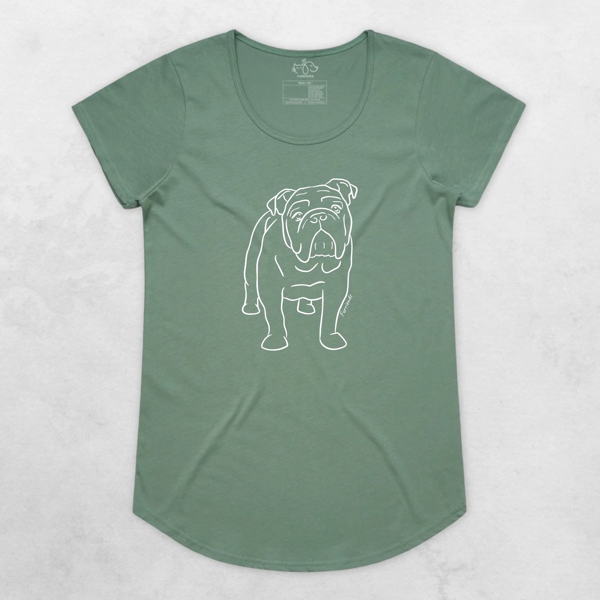 British Bulldog Remi Women's Scoop Neck T-Shirt