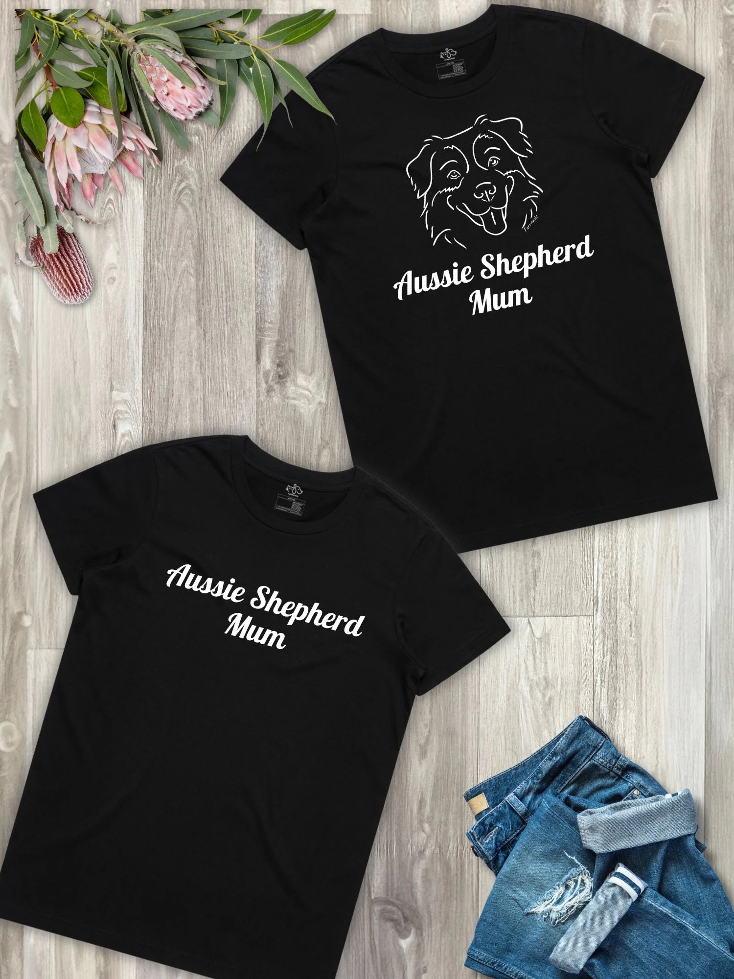 Aussie Shepherd Mum Regular Fit T-shirt