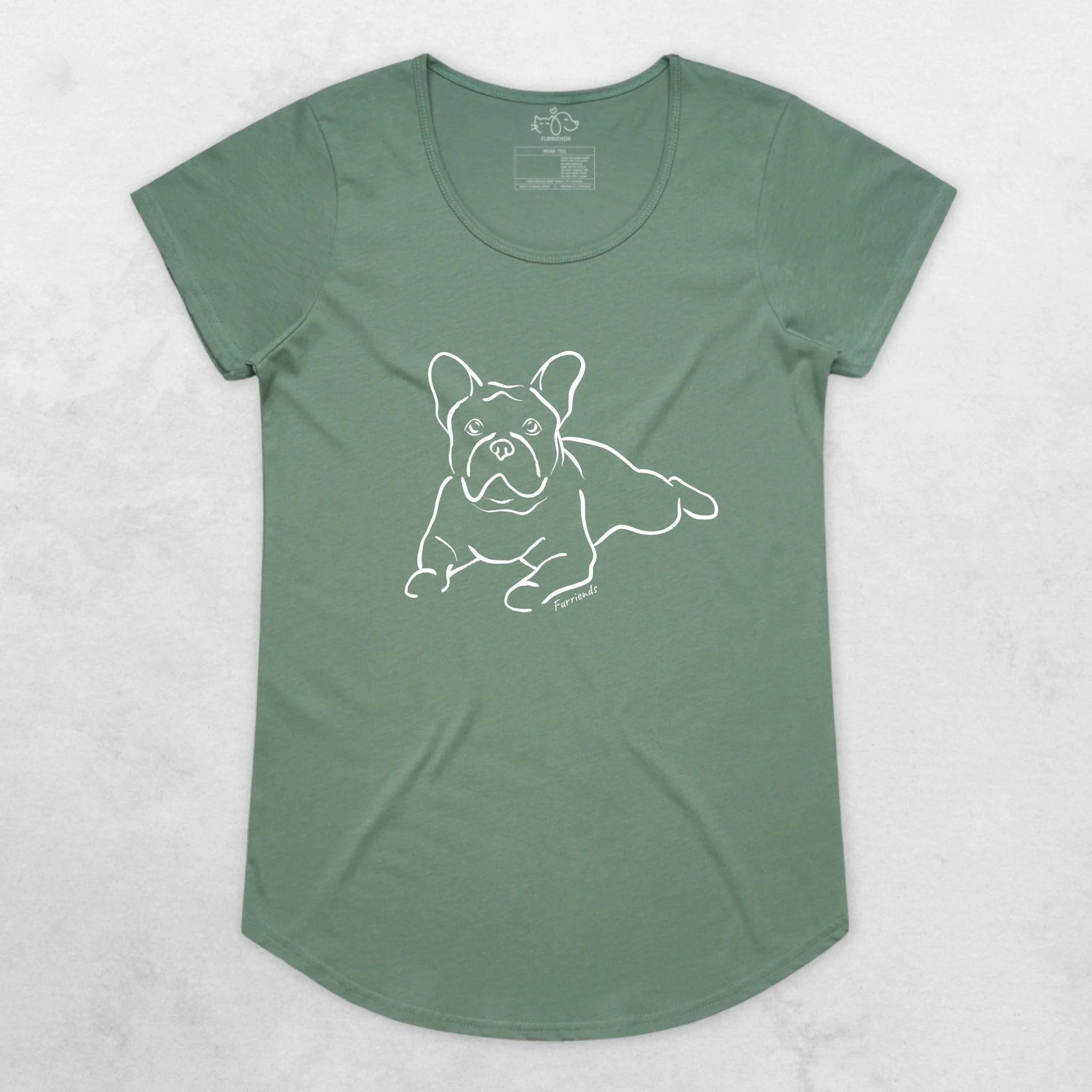 French Bulldog Remi Women's Scoop Neck T-Shirt