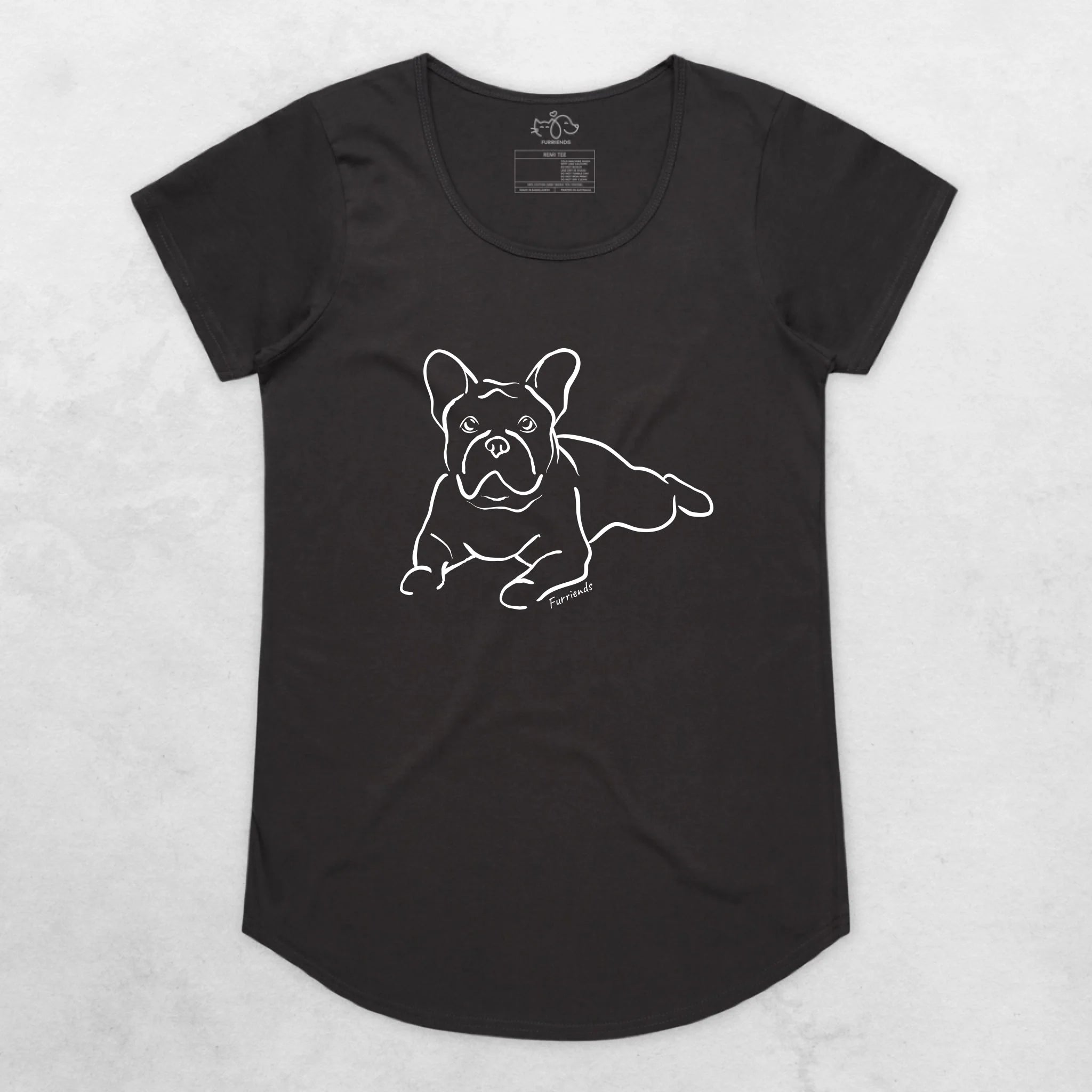 French Bulldog Remi Women's Scoop Neck T-Shirt