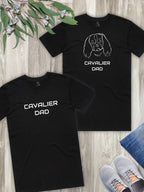 Cavalier King Charles Spaniel Dad Regular Fit-T-Shirt