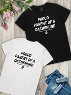 Proud Parent Of A Dachshund Regular Fit T-Shirt