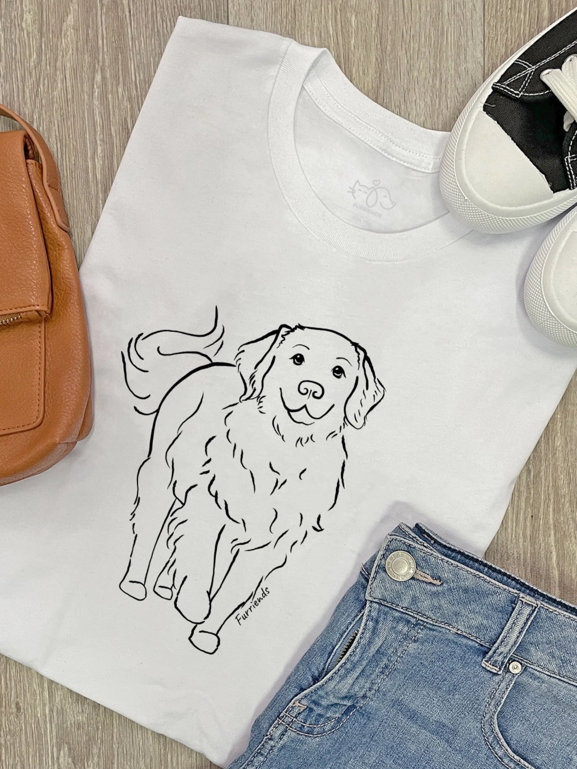 Ava-Tee-Flat-Lays-White-Golden-Retreiver