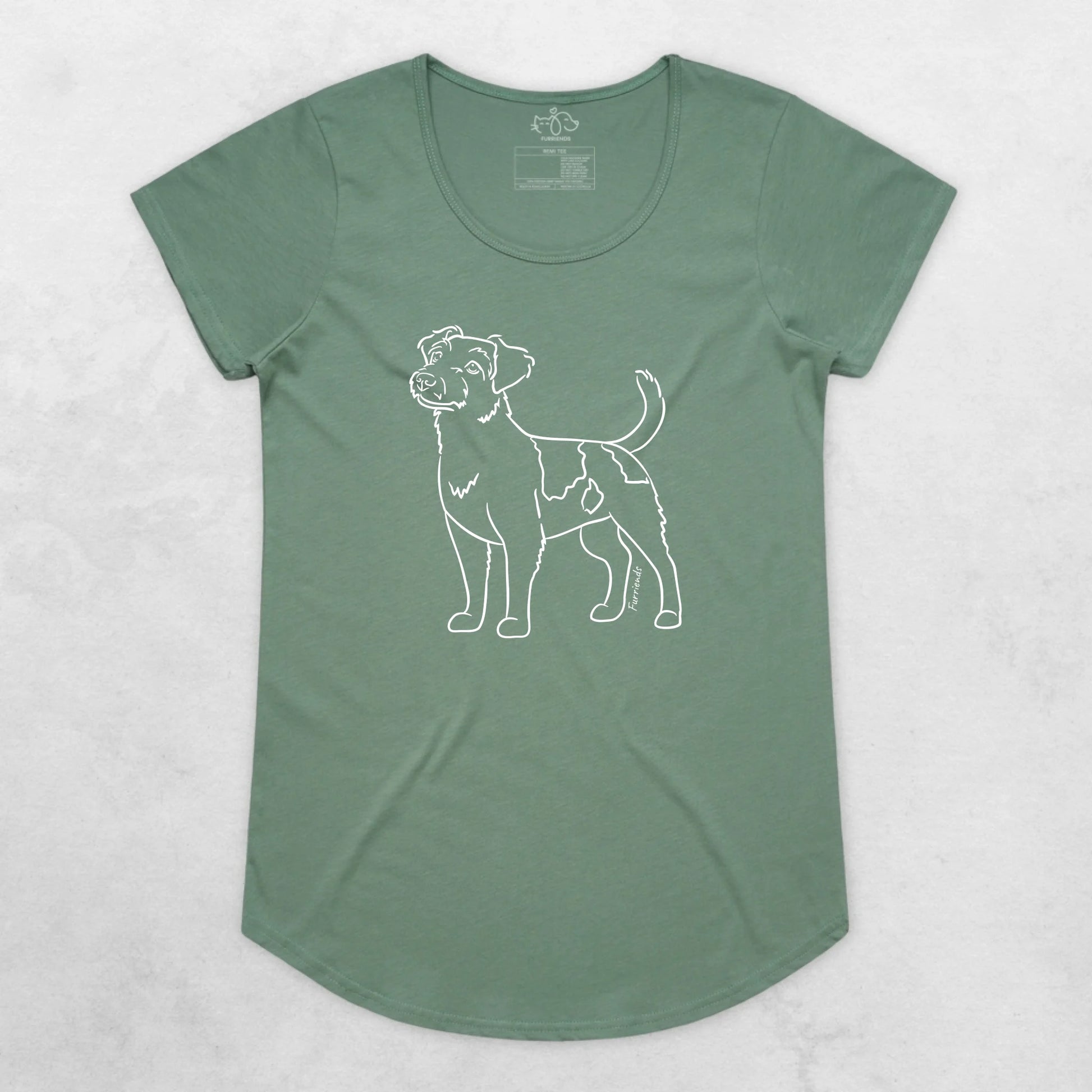 Rough Coat Jack Russell Terrier Remi Women's Scoop Neck T-Shirt