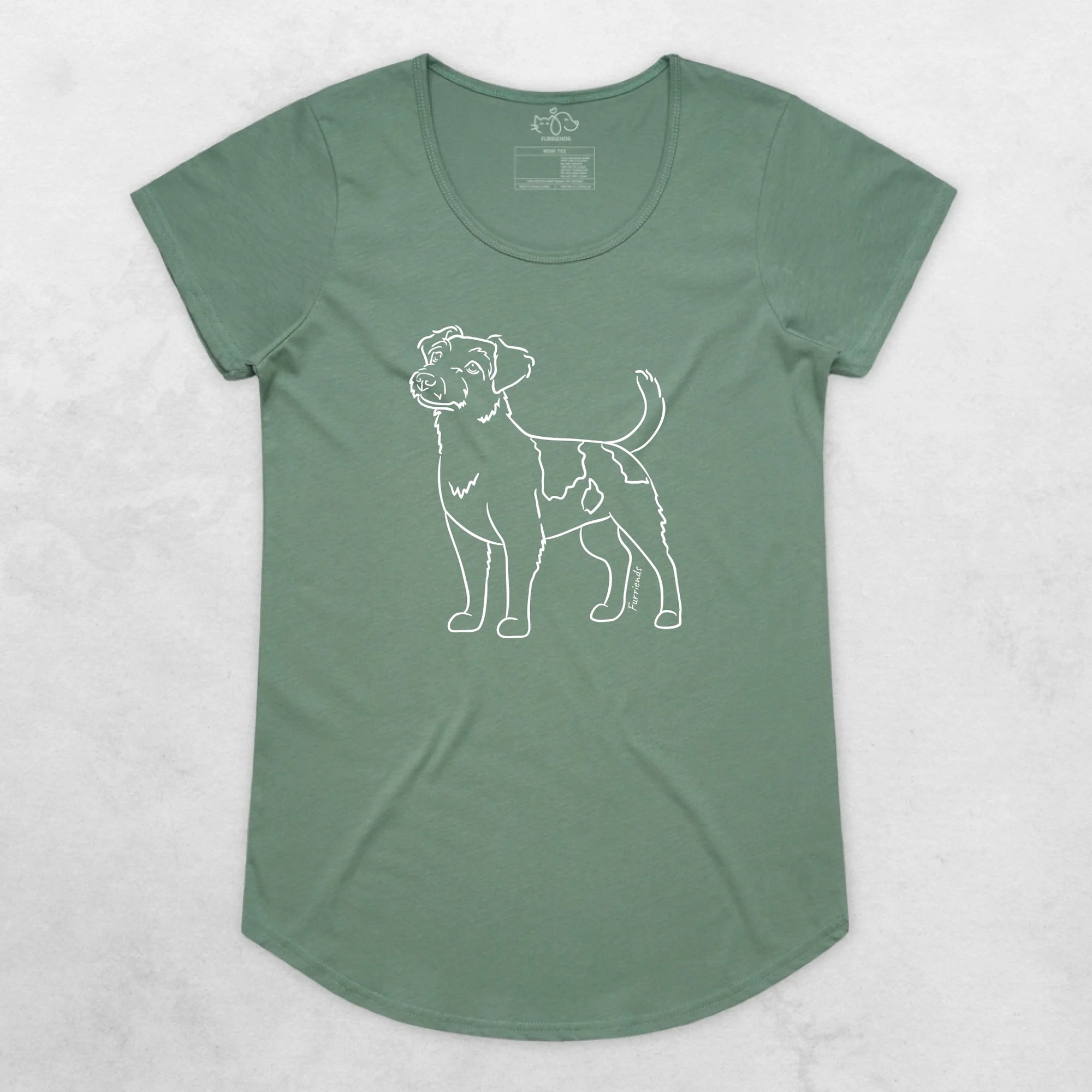 Rough Coat Jack Russell Terrier Remi Women's Scoop Neck T-Shirt